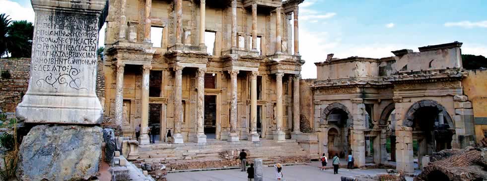 Celsus Library at Ancient Ephesus City