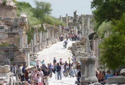 Curetes Street view from Celsus Library